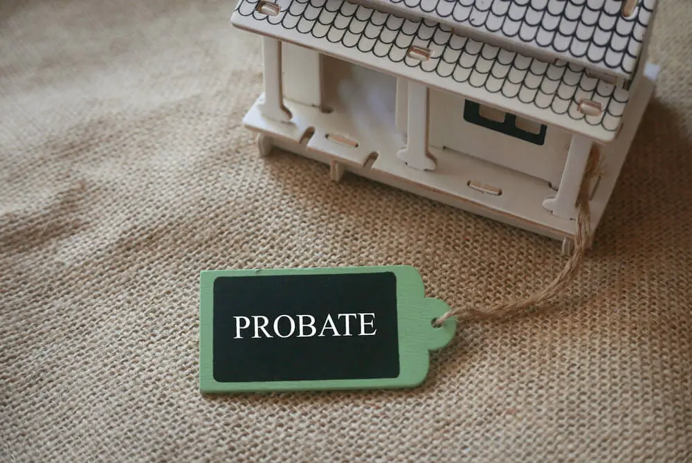 Probate Law Tag on Wooden Toy House
